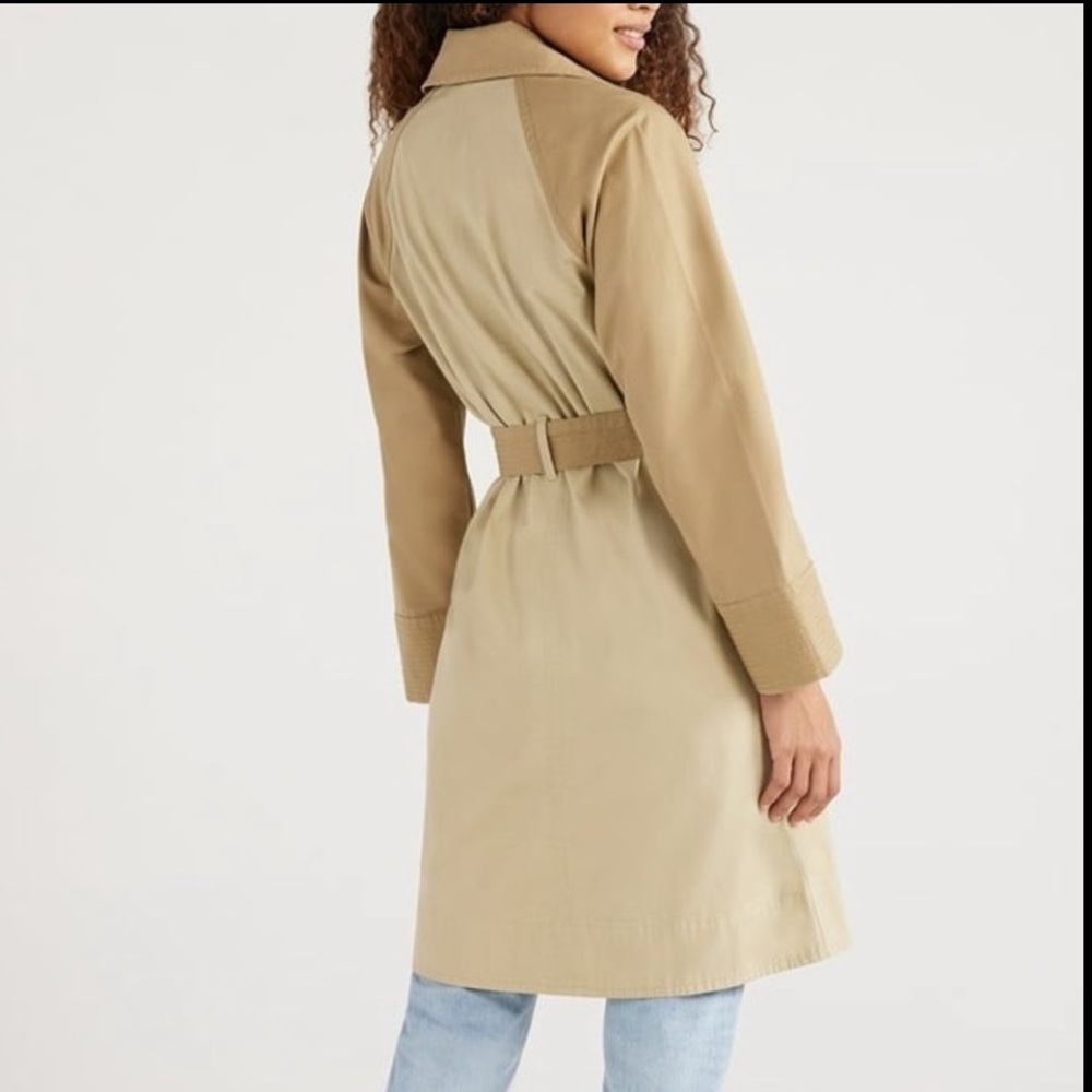 Classic Belted Trench Coat | Timeless Neutral | Work to Weekend | Tan | Sz XL - Picture 9 of 14